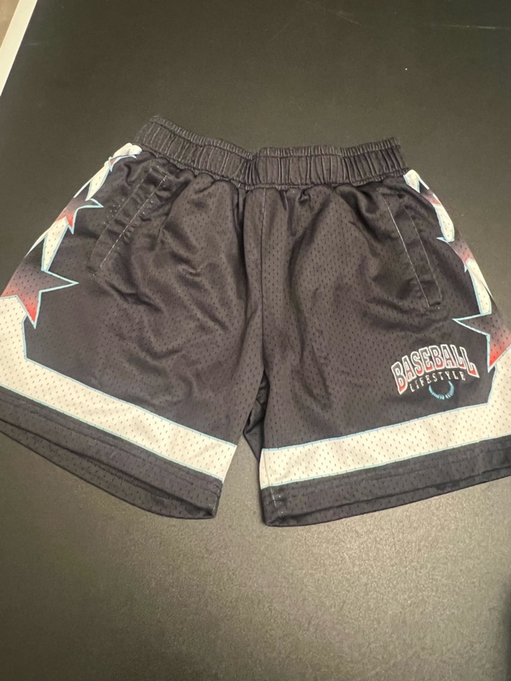 Baseball Lifestyle 101 Black champion star shorts